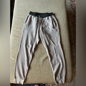 Mens Lululemon pull on gray joggers size m